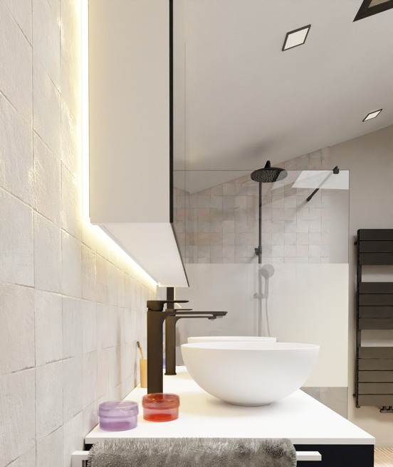 Luca Varess LED luminaire pour armoire de toilette 120 x 75 cm