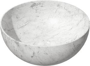 Balmani Bari XS waskom Carrara marmer rond Ø 22 cm
