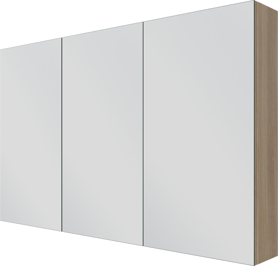 Linie Montro spiegelkast 120 x 75 cm lichte eik