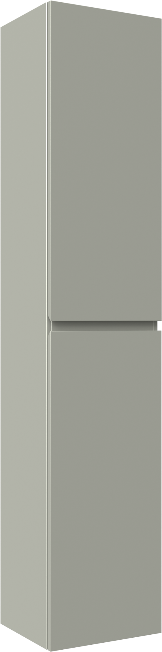 Linie Lado Badhochschrank: Hängend, Greige, 35 x 30 x 170 cm