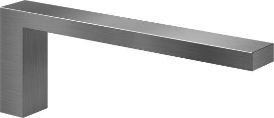 Blaufoss Noma Small handdoekhouder Brushed CoolMetal 19cm