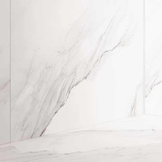 Luca Varess Suite receveur de douche 180 x 90 cm marbre composite Marble White 