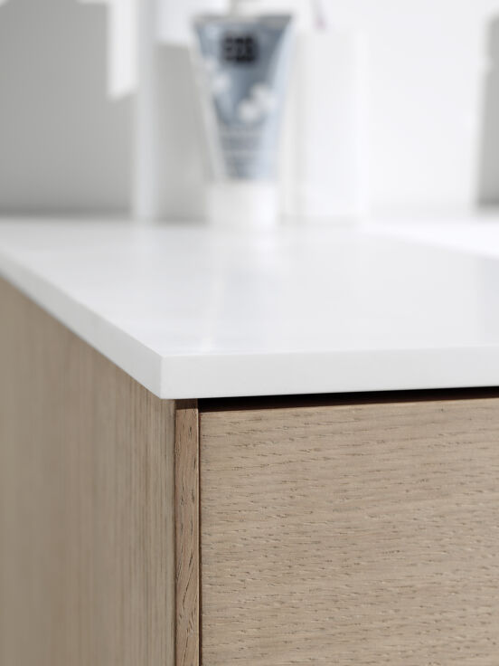 Balmani Stretto tablette simple ou double mat Solid Surface 180 x 55 cm