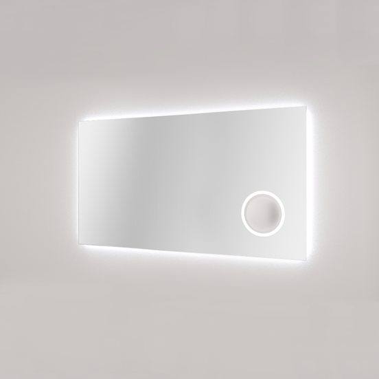 Balmani Giro miroir rectangulaire lumineux et anti-buée 135 x 70 cm