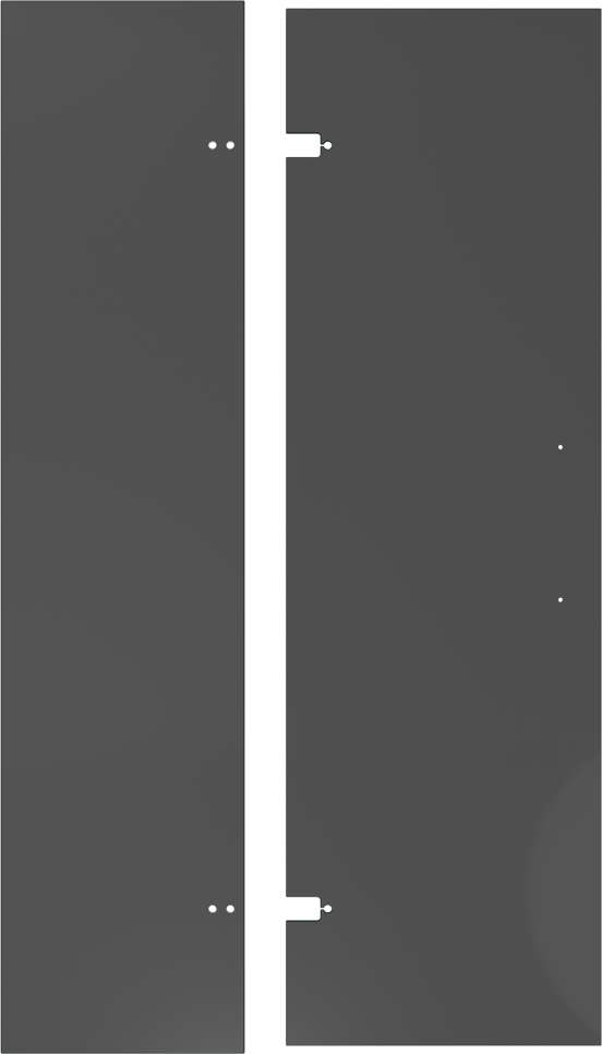 Balmani Senses Design porte pivotante réversible 120 x 210 cm verre fumé, coating inclus