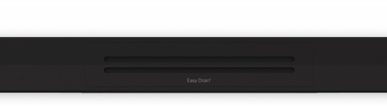 Easy Drain R-Line Clean Color douchegoot 70cm mat zwart