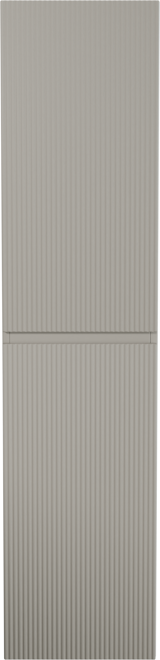 Storke Ribs Badhochschrank: Hängend, Seidengrau, 40 x 30 x 170 cm