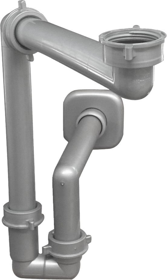 Santeg UniSpace 32 siphon pour lavabo 32 mm gris