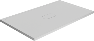 Balmani Artic Duschwanne: 140 x 80 cm, Top Solid, Weiß matt