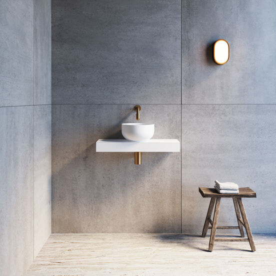 Balmani Nova fonteintje 60 x 20 cm matte Solid Surface
