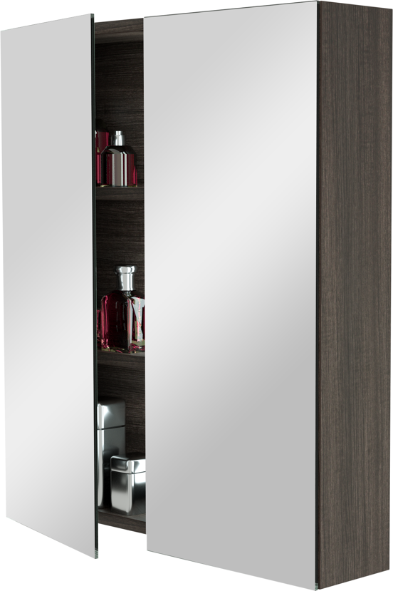 Storke Reflecta spiegelkast 65 x 75 cm grove zwarte eik