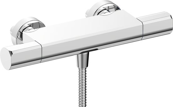 Blaufoss Eris Opbouw badkraan thermostatisch chroom