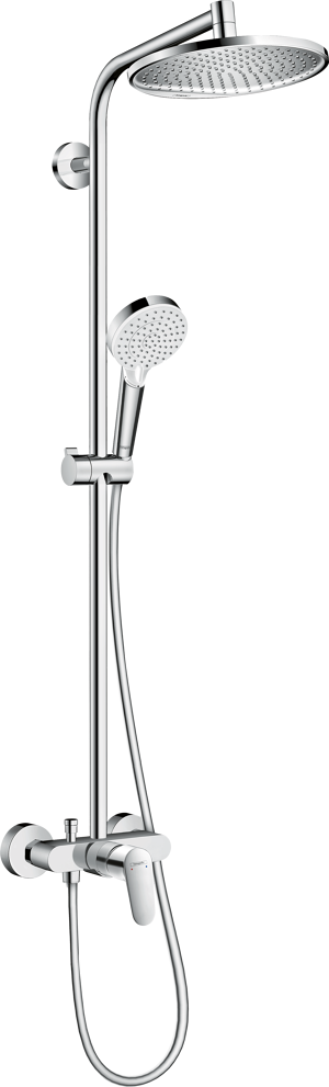 Hansgrohe Crometta S240 Duschsystem mit Mischarmatur Chrom glänzend