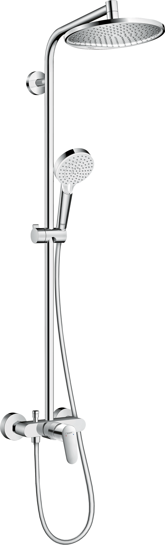 Hansgrohe Crometta S240 Duschsystem mit Mischarmatur Chrom glänzend