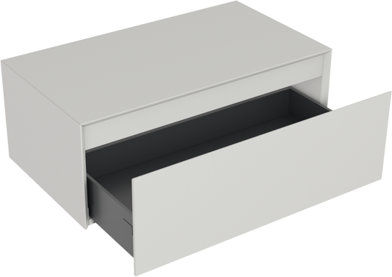 Storke Edge Modulo zwevende wastafelonderkast 85 x 48 cm mat wit 1 lade