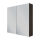 Linie Montro spiegelkast 80 x 75 cm donkere notenhout