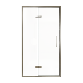 Balmani Senses Design douche draaideur links 120 cm x 210 cm Helder glas, Brushed GunMetal profielen