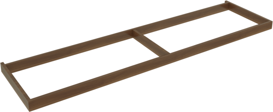 Balmani Lucida socle pour meuble sous-vasque noyer 180 x 55 cm