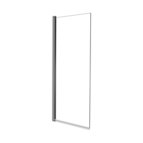 Luca Varess Kuresa Badewannenaufsatz: 85cm, Klarglas, Chrom Profil