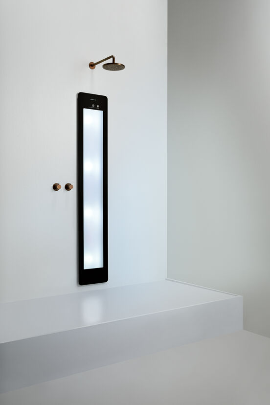 Sunshower Plus L Infrarood en UV Inbouw black