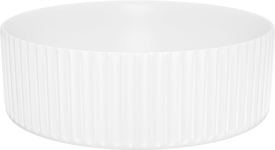 Luca Varess Verona waskom mat witte porselein rond Ø 36 cm