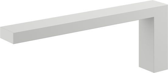 Blaufoss Noma Small handdoekhouder mat wit 19cm