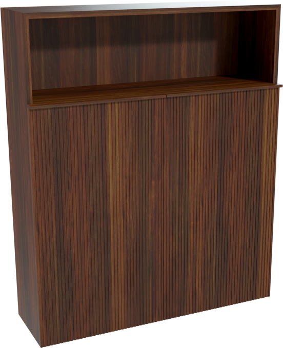 Balmani Forma Badhochschrank: Hängend, amerikanischer Nussbaum, 100 x 30 x 120 cm