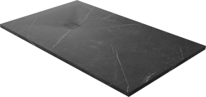 Luca Varess Suite douchebak 140 x 90 cm composietmarmer Marble Dark 