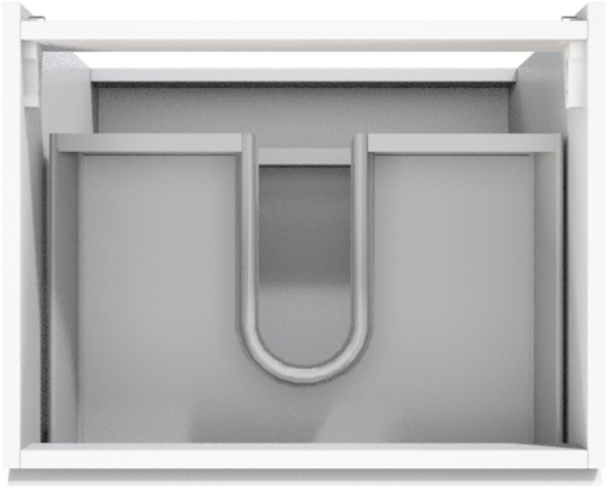 Storke Delta staande wastafelonderkast 60 x 48 cm mat wit 3 lades