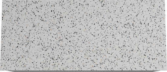Storke Ribs meuble salle de bains suspendu 120 x 52 cm chêne noir avec Tavola tablette simple ou double en blanc/noir mat terrazzo, Nervure droite asymétrique verticale