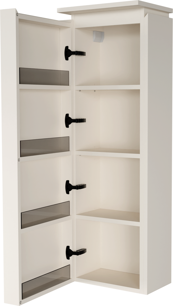 Balmani Eclips zwevende badkamerkast links Sandbeige 44 x 32 x 130 cm