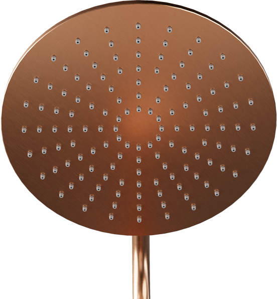 Blaufoss Round 300 colonne de douche de pluie mitigeur thermostatique Brushed Rosegold