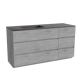 Storke Edge meuble salle de bains avec lavabo Scuro