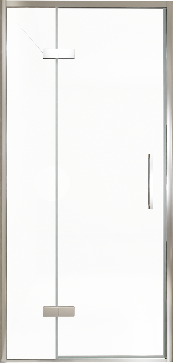 Balmani Senses Design douche draaideur links 100 cm x 210 cm Helder glas, Chroom profielen, met coating