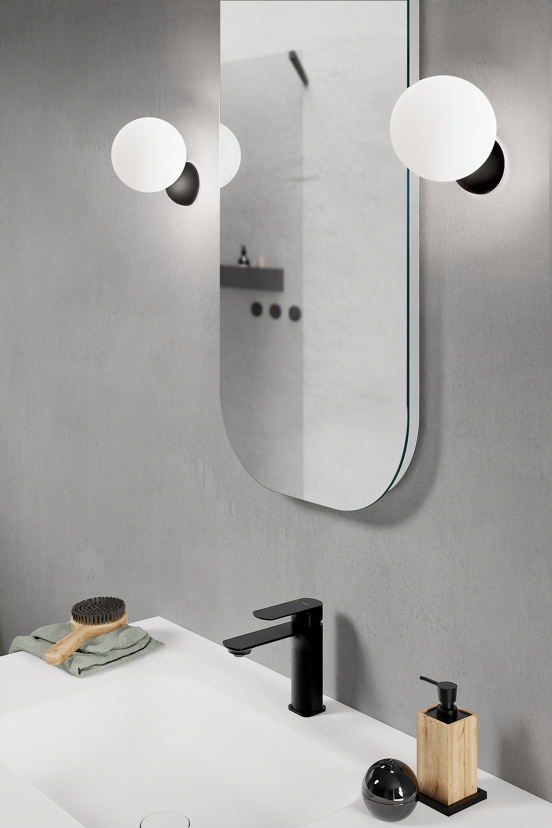 Balmani Globus LED verlichting 12 cm zwart
