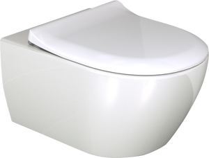 Villeroy & Boch Subway 2.0 Hänge WC: Weiß glänzend, spülrandlos, inkl. WC Sitz (dünn)