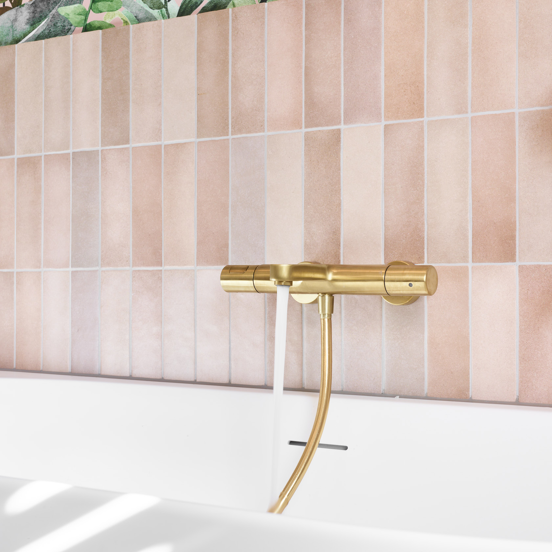 Blaufoss Apollo robinet de bain thermostatique Brushed Gold