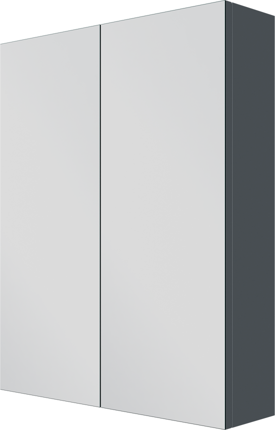 Linie Montro armoire de toilette 60 x 75 cm bleu anthracite