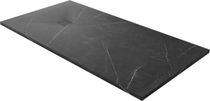 Luca Varess Suite douchebak 160 x 90 cm composietmarmer Marble Dark 