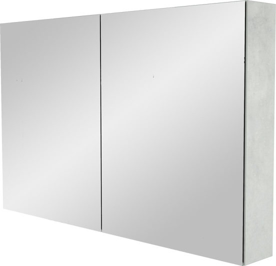 Storke Reflecta spiegelkast 120 x 75 cm beton zilvergrijs