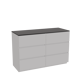 Storke Edge meuble salle de bains avec tablette pour vasques Panton