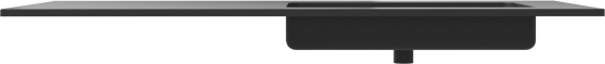 Storke Scuro asymmetrisch rechtse wastafel mat kwarts 120 x 52 cm combinatie kast 45 cm
