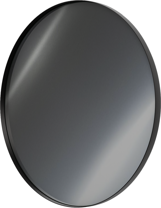 Balmani Giro Round rond badkamerspiegel mat zwart Ø 90 cm