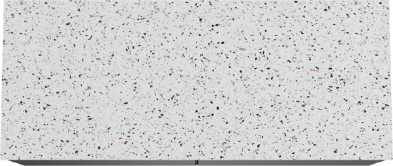 Balmani Mitra zwevend badkamermeubel 135 x 55 cm mat zwart met Stretto enkel of dubbel tablet in mat wit/zwart terrazzo