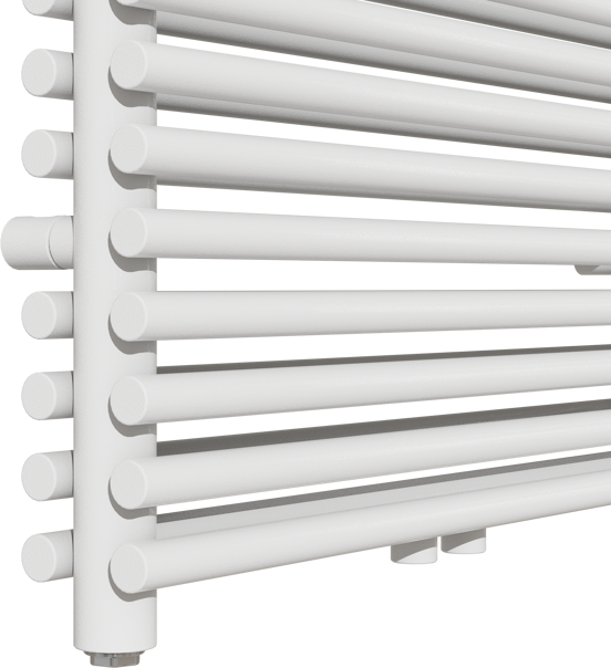 Vipera Alegria dubbele handdoekradiator 60 x 180 cm centrale verwarming hoogglans wit zij- en middenaansluiting 1.875W