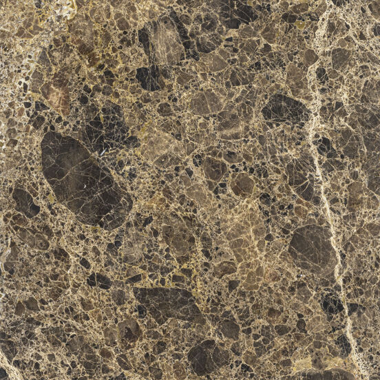 Balmani Bordo enkel of dubbel wastafelblad Dark Emperador marmer 180 x 49 cm