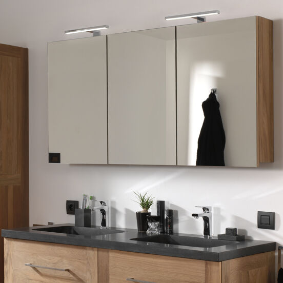 Balmani Napoli double vasque granite doux 135 x 55 cm