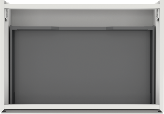 Storke Edge hängender Waschbeckenunterschrank: 75 x 52 cm, Weiß matt, 1 Schublade