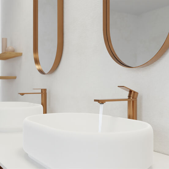 Blaufoss Fenix robinet de lavabo réhaussé brushed rosegold