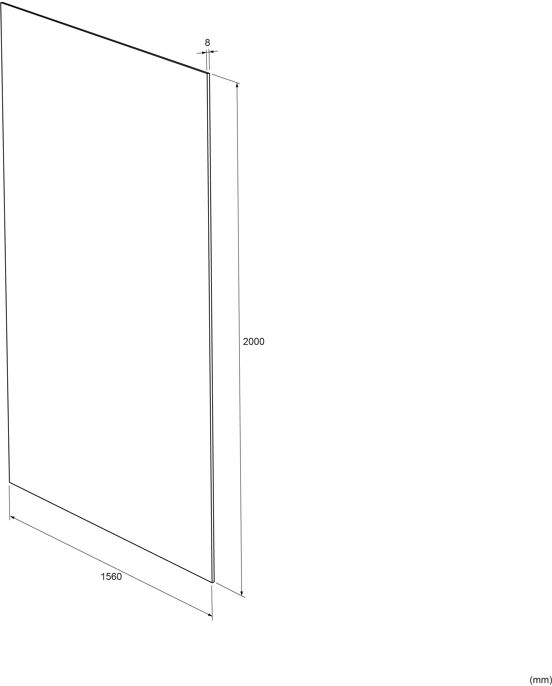 Balmani Modular inloopdouche 160 x 200 cm brons glas geborsteld rosé goud profiel